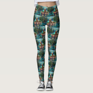 Cockapoo kerstvakantie leggings
