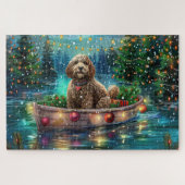 Cockapoo kerstvakantie legpuzzel (Horizontaal)