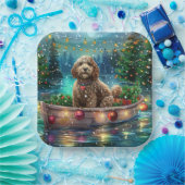 Cockapoo kerstvakantie papieren bordje (Feest)