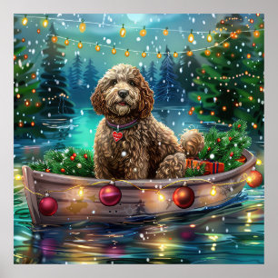 Cockapoo kerstvakantie poster