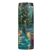 Cockapoo kerstvakantie thermosbeker (Achterkant)