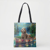 Cockapoo kerstvakantie tote bag (Voorkant)