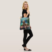 Cockapoo kerstvakantie tote bag (Op model)