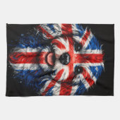 Cockapoo keuken Union Jack Britse hond handdoek (Horizontaal)