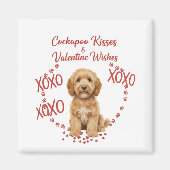 Cockapoo Kisses Valentine Wishes Dog Lover Magneet (Voorkant)
