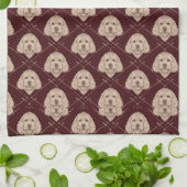 Cockapoo Kitchen Towel Set Cute Dog Pattern Theedoek (Gevouwen)