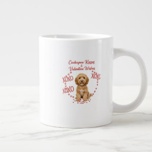 Cockapoo Kusjes Valentijn Wensen Hond Liefhebber Grote Koffiekop