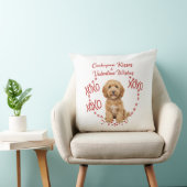 Cockapoo Kusjes Valentijn Wensen Hond Liefhebber Kussen (Stoel)