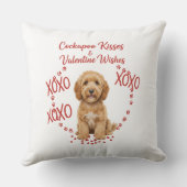Cockapoo Kusjes Valentijn Wensen Hond Liefhebber Kussen (Achterkant)