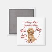 Cockapoo Kusjes Valentijn Wensen Hond Liefhebber Magneet (Voorkant / Achterkant)