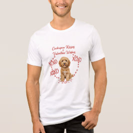 Cockapoo Kusjes Valentijn Wensen Hond Liefhebber Tri-Blend Shirt