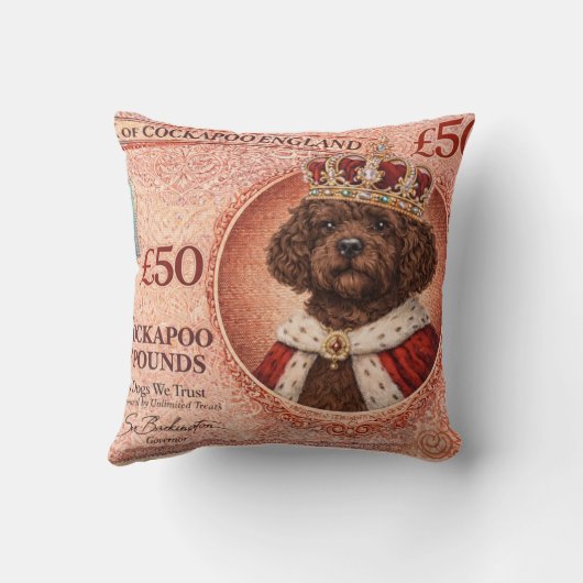 Cockapoo Kussen | Grappig Hond Liefhebber Cushion (Achterkant)