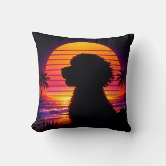 Cockapoo kussen - Retro cadeau voor Cockapoo honde (Voorkant)