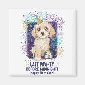 Cockapoo Last Paw-ty 2026! Happy New Year Magneet (Voorkant)