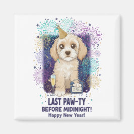 Cockapoo Last Paw-ty 2026! Happy New Year Magneet