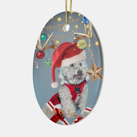 Cockapoo Licks of KerstLove Ornament (Links)