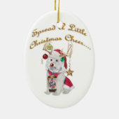 Cockapoo Licks of KerstLove Ornament (Achterkant)