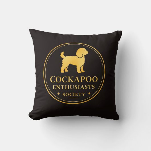 Cockapoo-liefhebbersvereniging hoodie kussen (Voorkant)