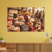 Cockapoo London Muurkunst – Vintage Kunst Canvas Afdruk (Insitu (Woonkamer))