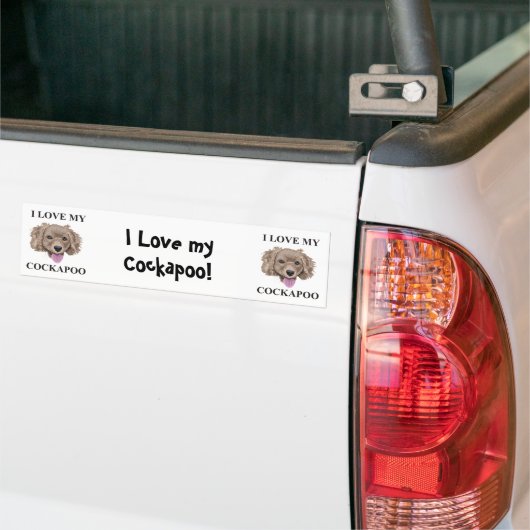 Cockapoo Love Bumpersticker (Op Truck)