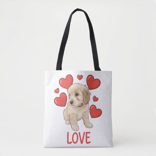 Cockapoo Love Tote Bag (Voorkant)