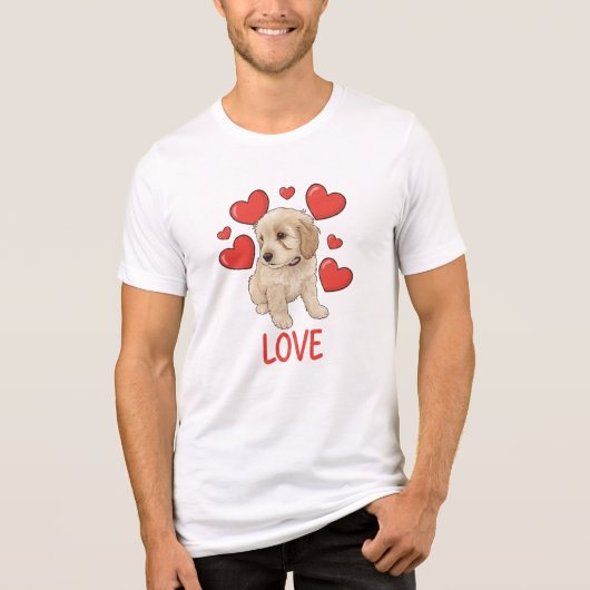 Cockapoo Love Tri-Blend Shirt (Voorkant)