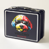 Cockapoo Lunchtrommel Kleurrijke Hond Cadeau (Achterkant)
