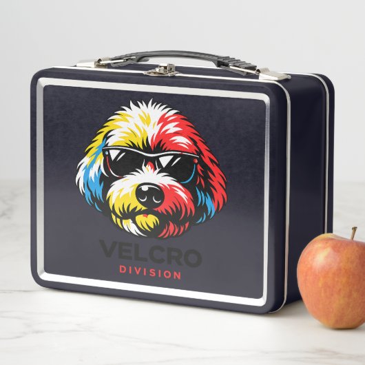 Cockapoo Lunchtrommel Kleurrijke Hond Cadeau (In situ)