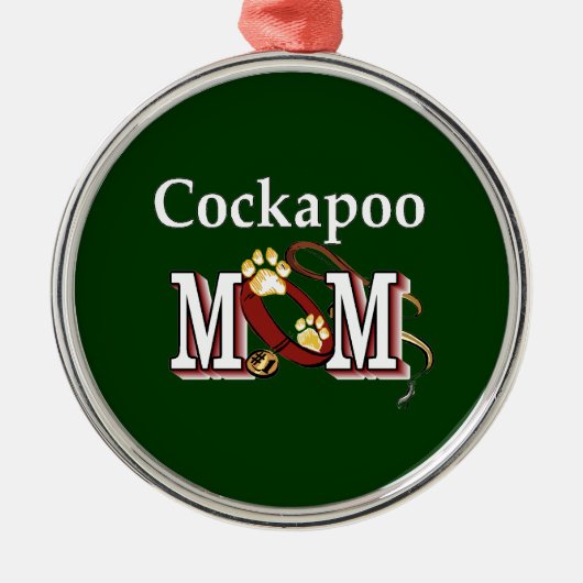 Cockapoo Mam Gifts Metalen Ornament (Voorkant)
