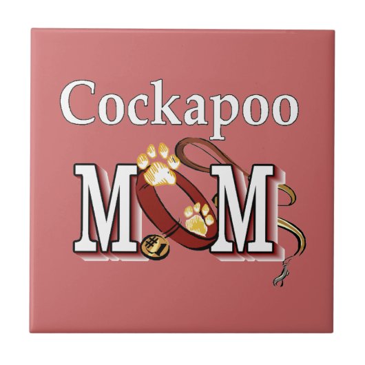 Cockapoo Mam Gifts Tegeltje (Voorkant)