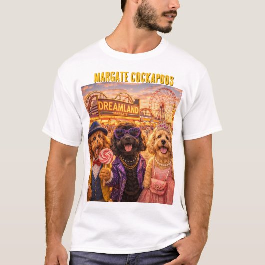 Cockapoo Margate Dreamland T-shirt Grappig Hond Ge (Voorkant)