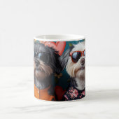 Cockapoo met hart Rozen Valentijnsdag Koffiemok (Center)