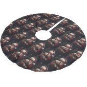Cockapoo met kerstman Festieve Kerstmis Kerstboom Rok (Gekanteld)