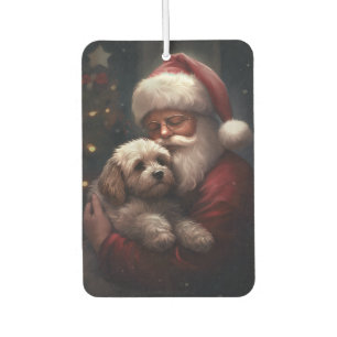 Cockapoo met Kerstman Festive Kerst  Luchtverfrisser