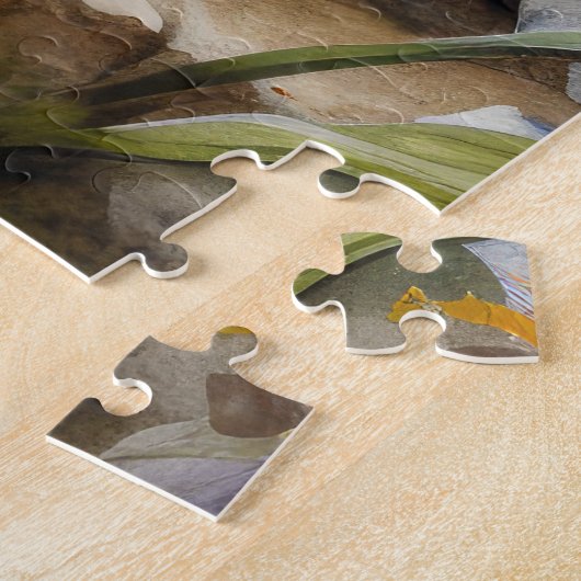 Cockapoo met paaseieren Vakantie Legpuzzel (Zijkant)