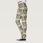 Cockapoo met Pasen Eieren Vakantie Leggings (Links)