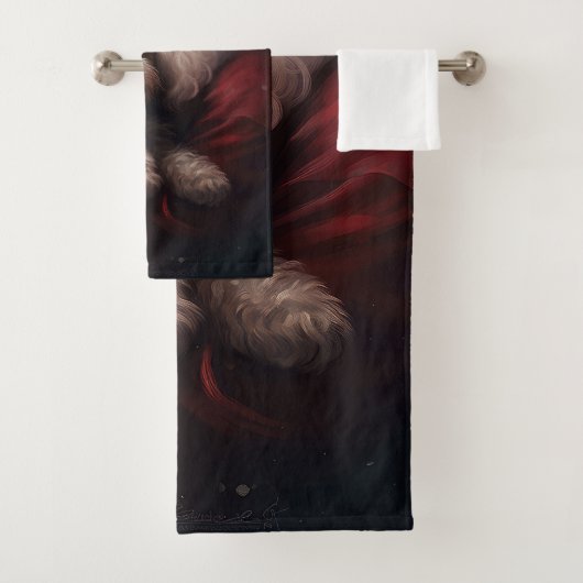 Cockapoo met Sinterklaas Feestelijke Kerstmis Bad Handdoek (Insitu)