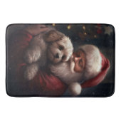 Cockapoo met Sinterklaas Feestelijke Kerstmis Badmat (Voorkant)