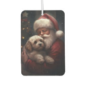 Cockapoo met Sinterklaas Feestelijke Kerstmis Luchtverfrisser (Voorkant)