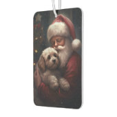 Cockapoo met Sinterklaas Feestelijke Kerstmis Luchtverfrisser (Links)