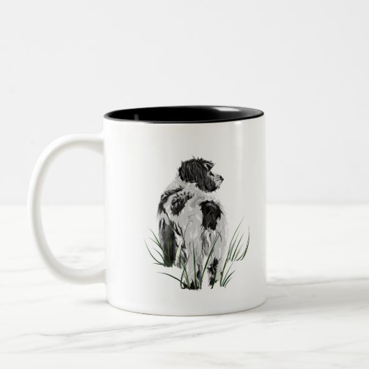 Cockapoo mok – Hondenmoeder koffiemok, watercolor (Links)