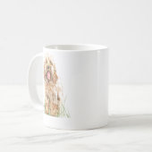 Cockapoo Mug, Dog Lover Gift, Cockapoo Art Mug Koffiemok (Voorkant links)
