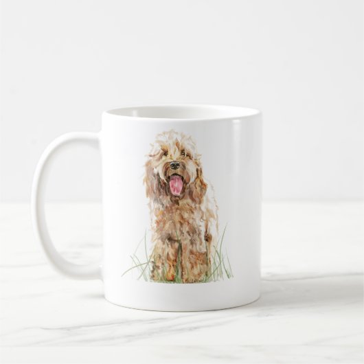 Cockapoo Mug, Dog Lover Gift, Cockapoo Art Mug Koffiemok (Links)