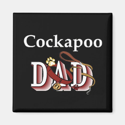 cockapoo papa magneet (Voorkant)