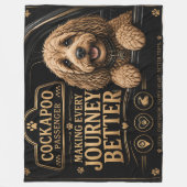 Cockapoo Passenger Blanket Dog Lover Gift Fleece Deken (Voorkant)