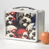 Cockapoo Patroon Lunchbox – Cute Honden Design (In situ)