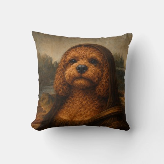 Cockapoo Pillow | Funny Dog Lover Art Cushion Kussen (Voorkant)