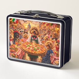 Cockapoo Pizza Lunchtrommel Grappig Hond Design