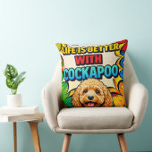 Cockapoo Pop Art Kussen | Grappig Geschenk voor Ho (Stoel)