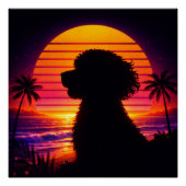 Cockapoo Poster- Retro Cockapoo Hond Liefhebber Ca Perfect Poster (Voorkant)